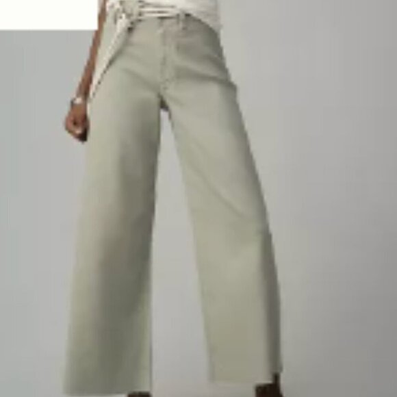 Maeve Pants - Anthropologie - Maeve The Ettie High-Rise Crop Wide-Leg Jeans